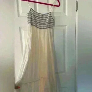 Zara Poplin Dress Wirh Stitched Top And Lining -B12